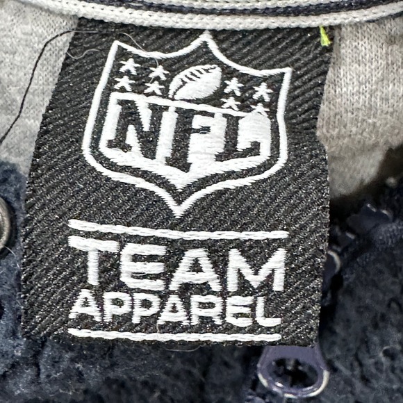 NFL Seattle Seahawks Jacket Women Size L Blue Green Full Zip FLAW - Picture 8 of 9